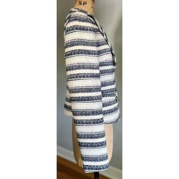 DKNY Tweed Striped Blazer Jacket 8 - Picture 6 of 16